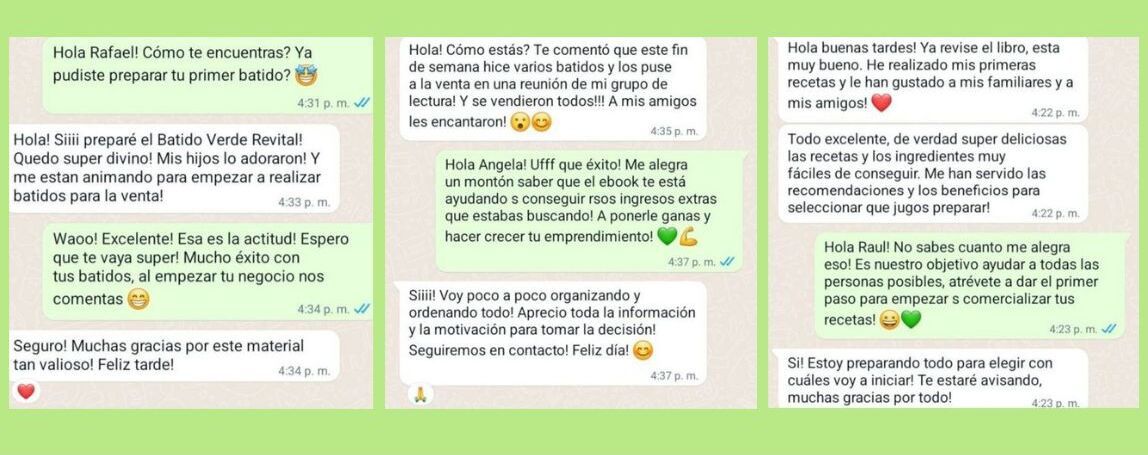 Testimonios Whatsapp